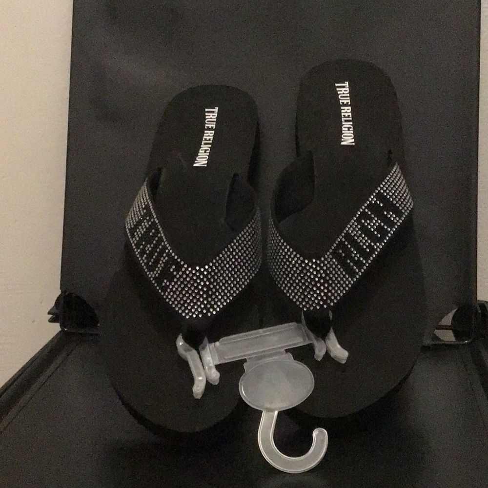 True Religion Blinged Thong Sandals- Amayah